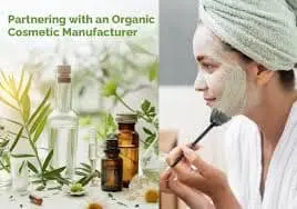 this is the image of women where she applying organic skin care products .